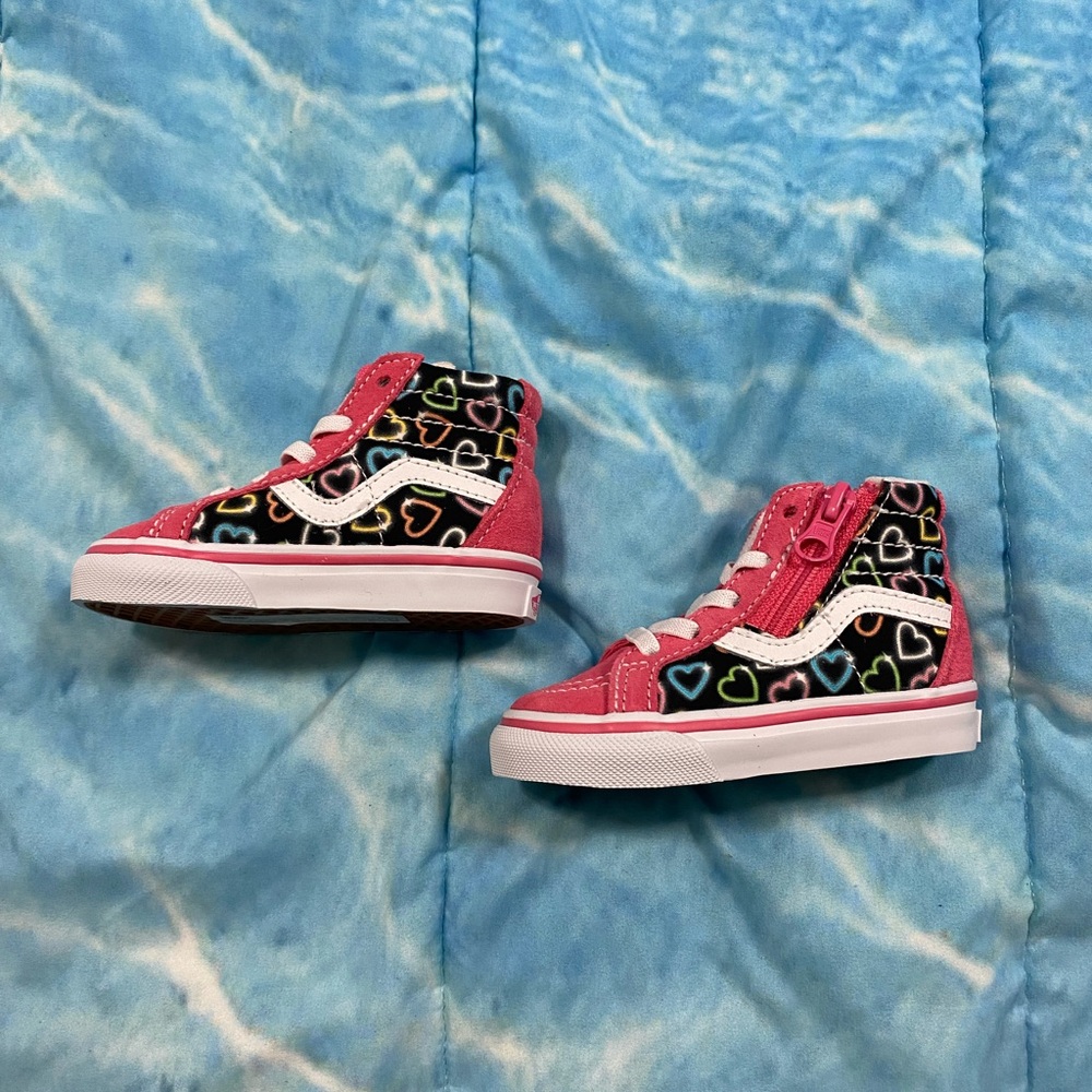 Vans toddler Pink Hearts
